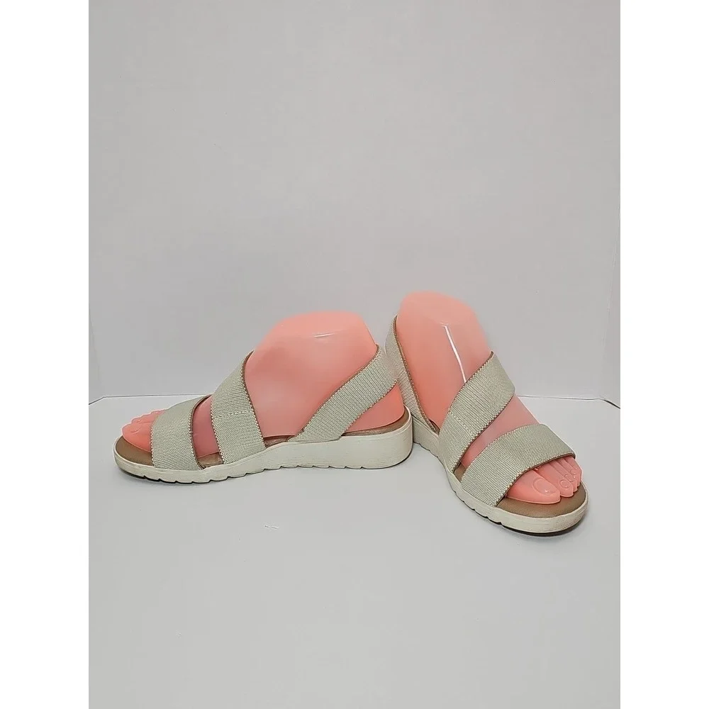 Kensie Women's Emme Strap Sandal Natural Beige‎ 6M